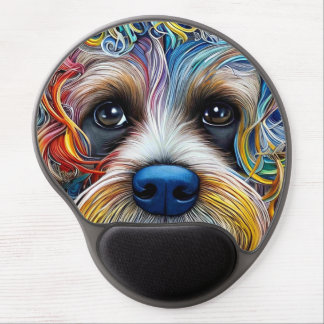 Cute Pop Art Terrier   Gel Mouse Pad