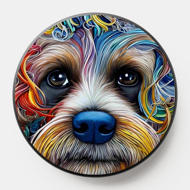 Cute Pop Art Terrier   PopSocket (Popsocket)