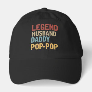 Cute Pop legend Husband word art  Hat