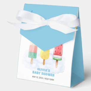 Cute Popcicle Ready To pop Ice Cream Baby Shower Favor Boxes