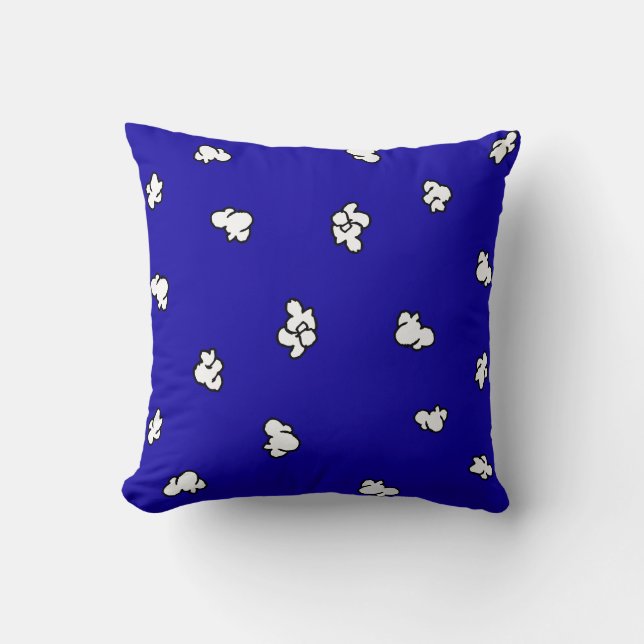 Cute Popcorn Clipart Popcorn Cartoon ImagesPopcorn Throw Pillow (Front)