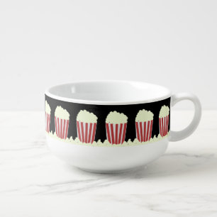 Cute Popcorn Movie Pattern Soup Mug
