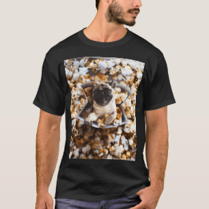 Cute Popcorn Pug T-Shirt