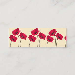 Cute poppy business card