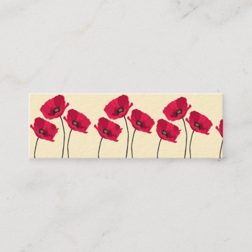 Cute poppy business card