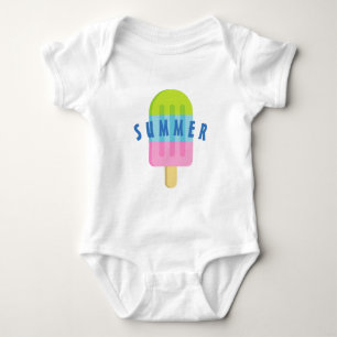 Cute popsicle custom baby bodysuit for newborn