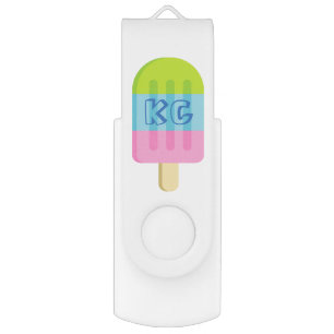 Cute popsicle ice cream USB flash drive stick
