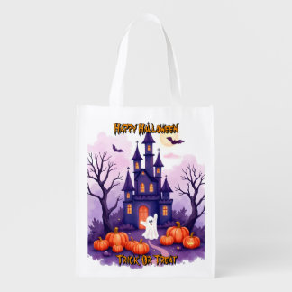 Cute Popular Halloween Spooky Collection Grocery Bag