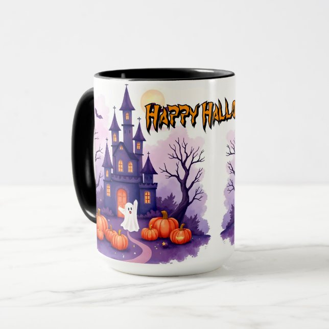 Cute Popular Halloween Spooky Collection Mug (Front Left)