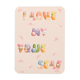 Cute Positive Motivational Flexible Photo Magnet