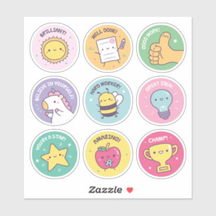 Cute Positive Motivational Reward Stickers