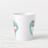 Cute Positivitea Gift for Tea Lovers Latte Mug (Front)