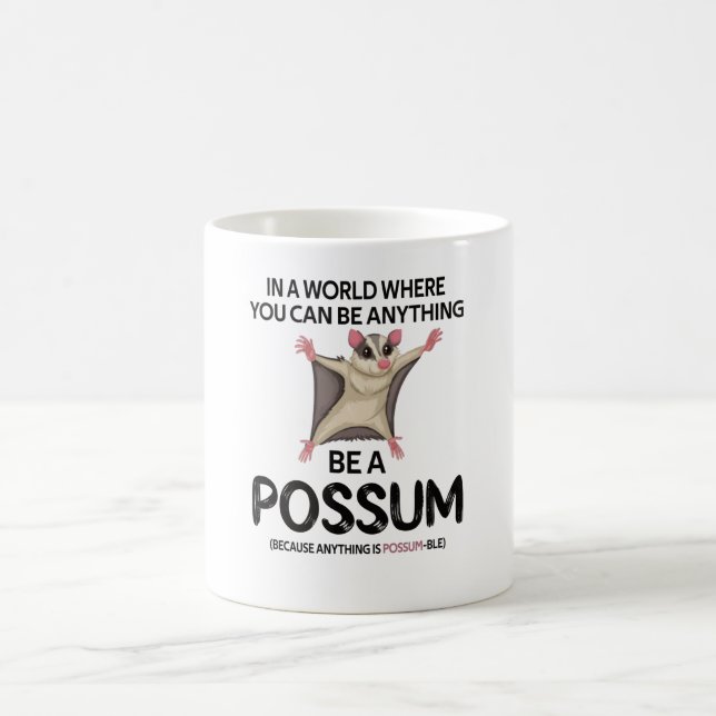 Cute Possum Girl Opossum Lover Possum Whisperer Coffee Mug (Center)