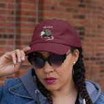Cute Possum Illustration Personalized Hat<br><div class="desc">This personalized graphic t-shirt features my illustration of a cute possum (or opossum if you prefer) and your own name or short message. Find coordinating possum themed gifts and products in the Awesome Possum Collection from Asterisk Designs.</div>