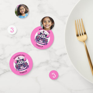 Cute Possum Personalized Girl's Birthday Girl Confetti