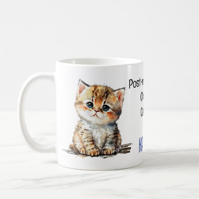Cute Post-menopausal Childless Cat Lady for Kamala Coffee Mug (Left)