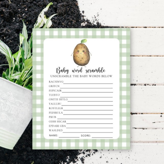 Cute potato - Baby Word Scramble Game (Creator Uploaded)