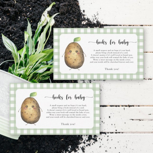 Cute potato - books for baby ticket enclosure card (Creator Uploaded)
