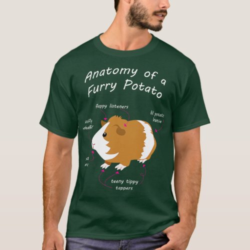 Cute Potato Furbaby Gift for Guinea Pig Lovers T_Shirt