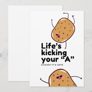 Cute Potato Invitation Card