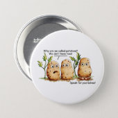 Cute Potatoes Has Toes Funny Potato Pun  Button (Front & Back)