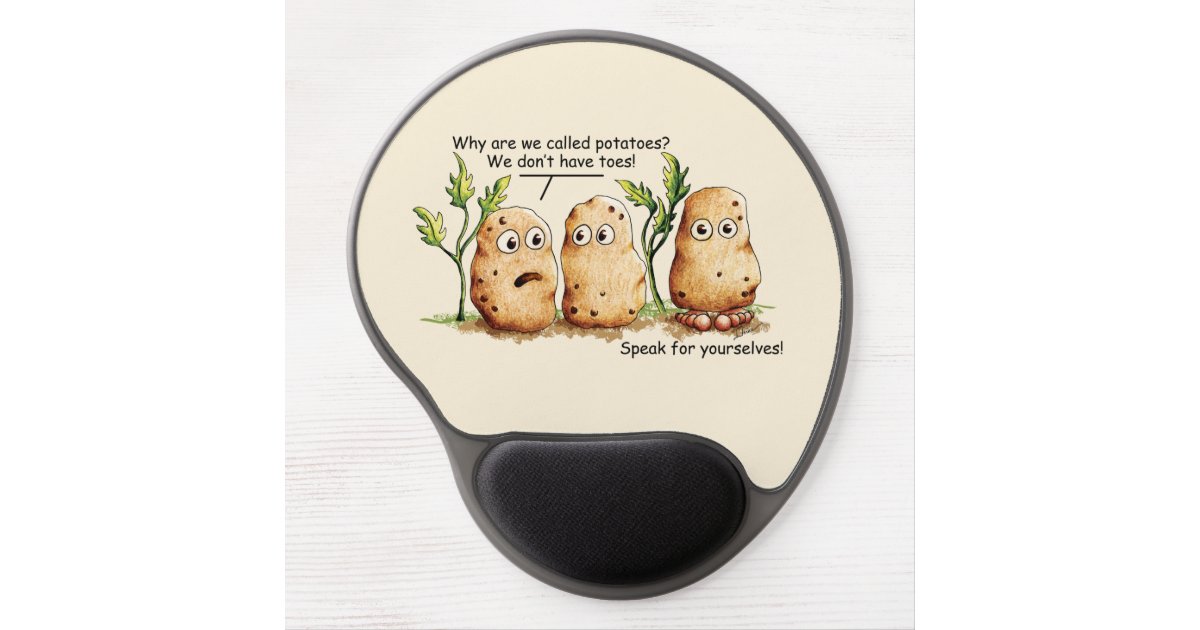 Pota-toes Cute Potato With Toes Pun Sticker | Zazzle