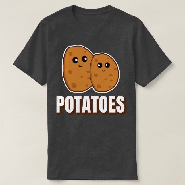 Cute Potatoes T-Shirt (Design Front)