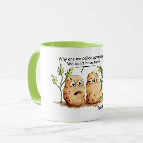 Cute Potatoes Toes Funny Potato Pun Coffee Mug