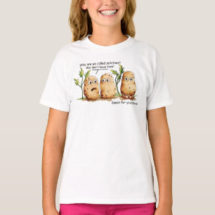 Cute Potatoes Toes Funny Potato Pun  T-Shirt