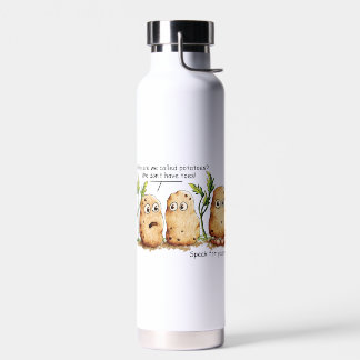 Cute Potatoes Toes Funny Potato Water Bottle