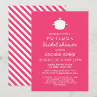 Cute Potluck Bridal Shower | Hot Pink White