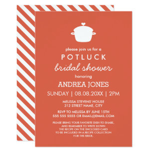 potluck baby shower invitation