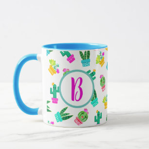 Cute Potted Kawaii Succulents & Cactus Mug