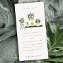 Cute Potted Leafy Succulent Plants Baby Shower Thank You Card