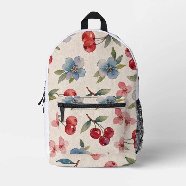 Cute Pouch  Printed Backpack (Front)