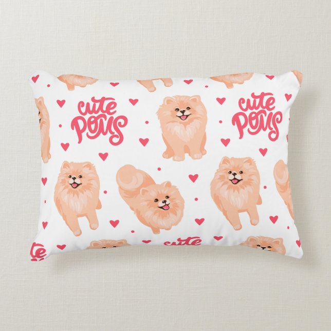Cute pous accent pillow (Front)