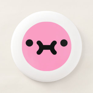 Cute Pouty Face Light Pink Wham-O Frisbee