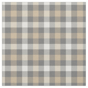 Cute practical colors scottish plaid modern grey fabric