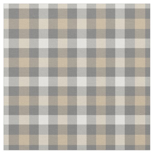 Cute practical colors scottish plaid modern grey fabric