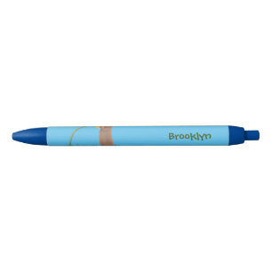 Cute prairie dog sniffing flower cartoon pen