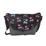 Cute Prancing Cat Messenger Bag By Fluff at Zazzle