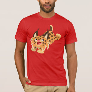 Cute Prankish Cartoon Bobcat T-Shirt