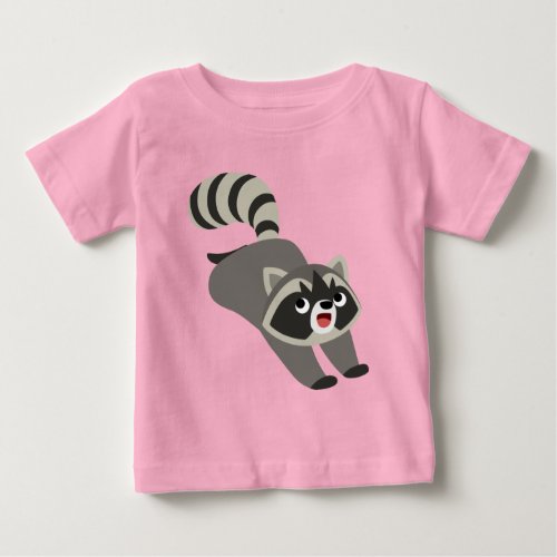 Cute Prankish Cartoon Raccoon Baby T_Shirt