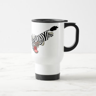 Cute Prankish Cartoon Zebra Commuter Mug