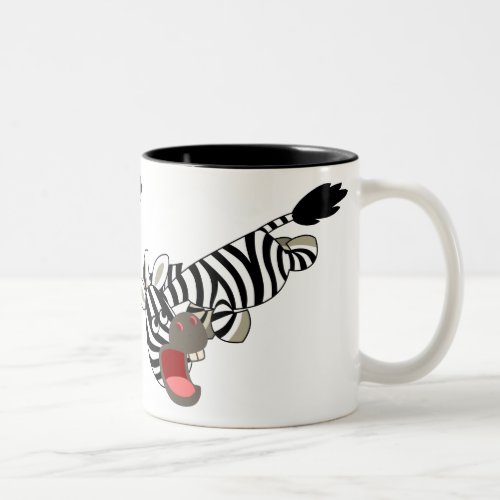 Cute Prankish Cartoon Zebra Mug