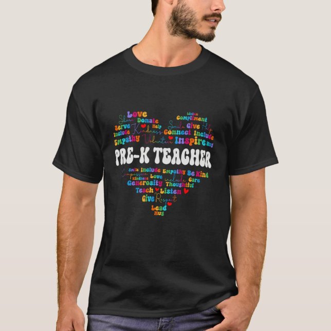 Cute Pre K Teacher Appreciation Week back to schoo T-Shirt (Front)