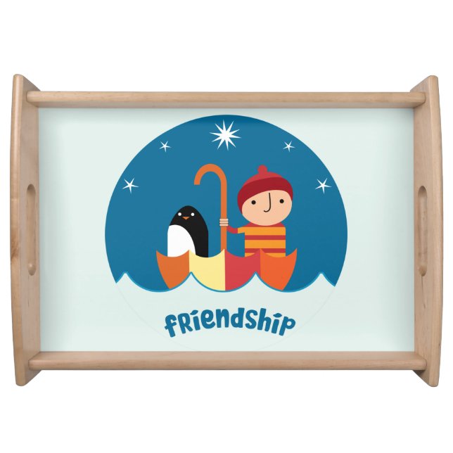 Cute Pre School K Lost And Found Friendship Serving Tray (Front)