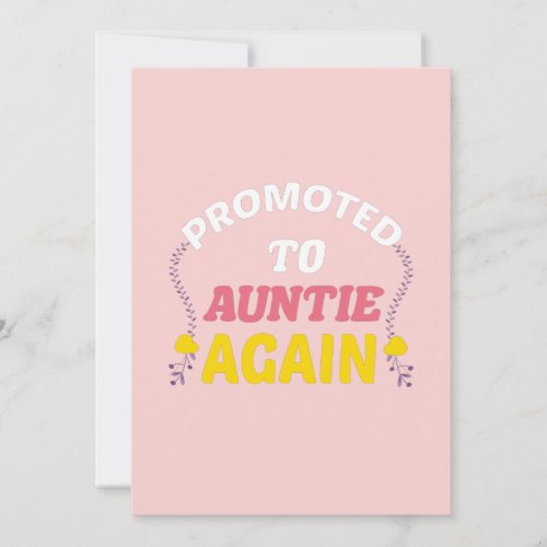 Cute Pregnancy AnnoucementPromoted To Auntie Announcement