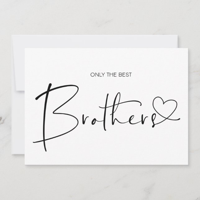 Cute Pregnancy Reveal Brother We're Expecting Baby Card (Front)