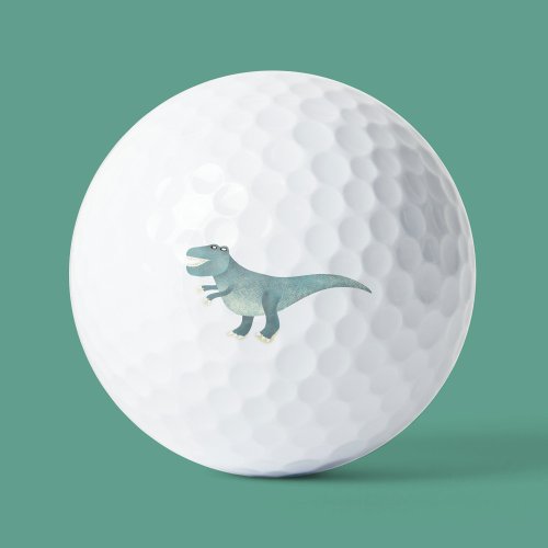 Cute Prehistoric T_Rex Dinosaur Golf Balls